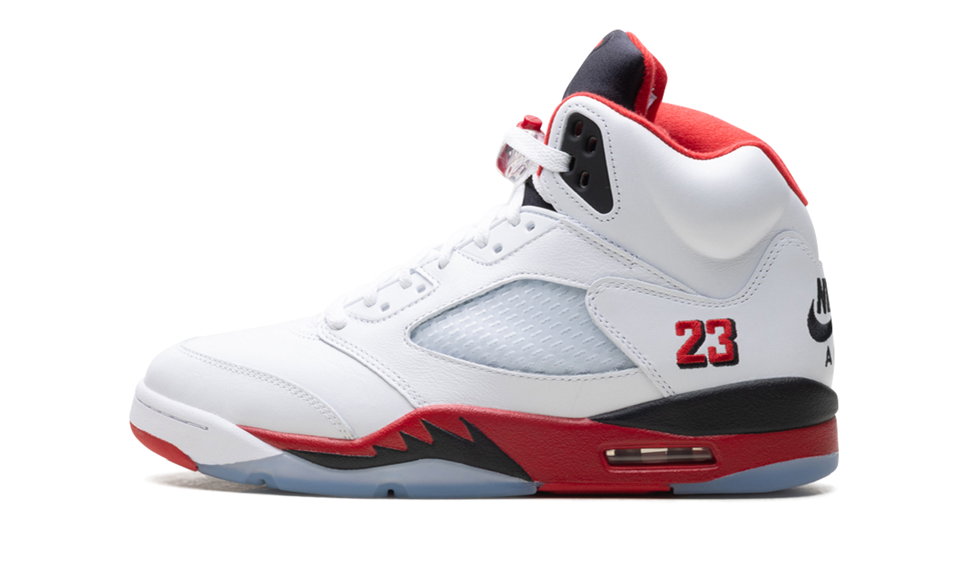Air Jordan 5 Retro Fire Red Black Tongue (2025)