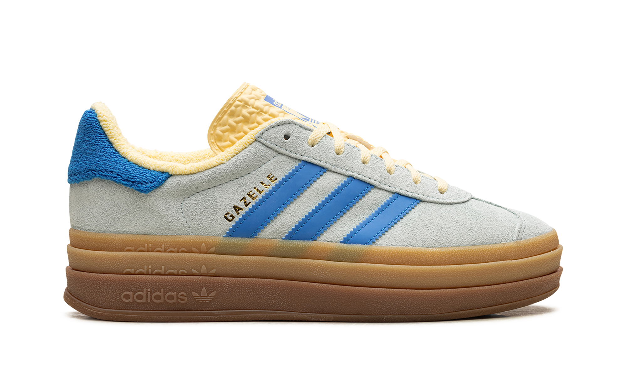 Adidas Gazelle Bold Almost Blue Yellow 10
