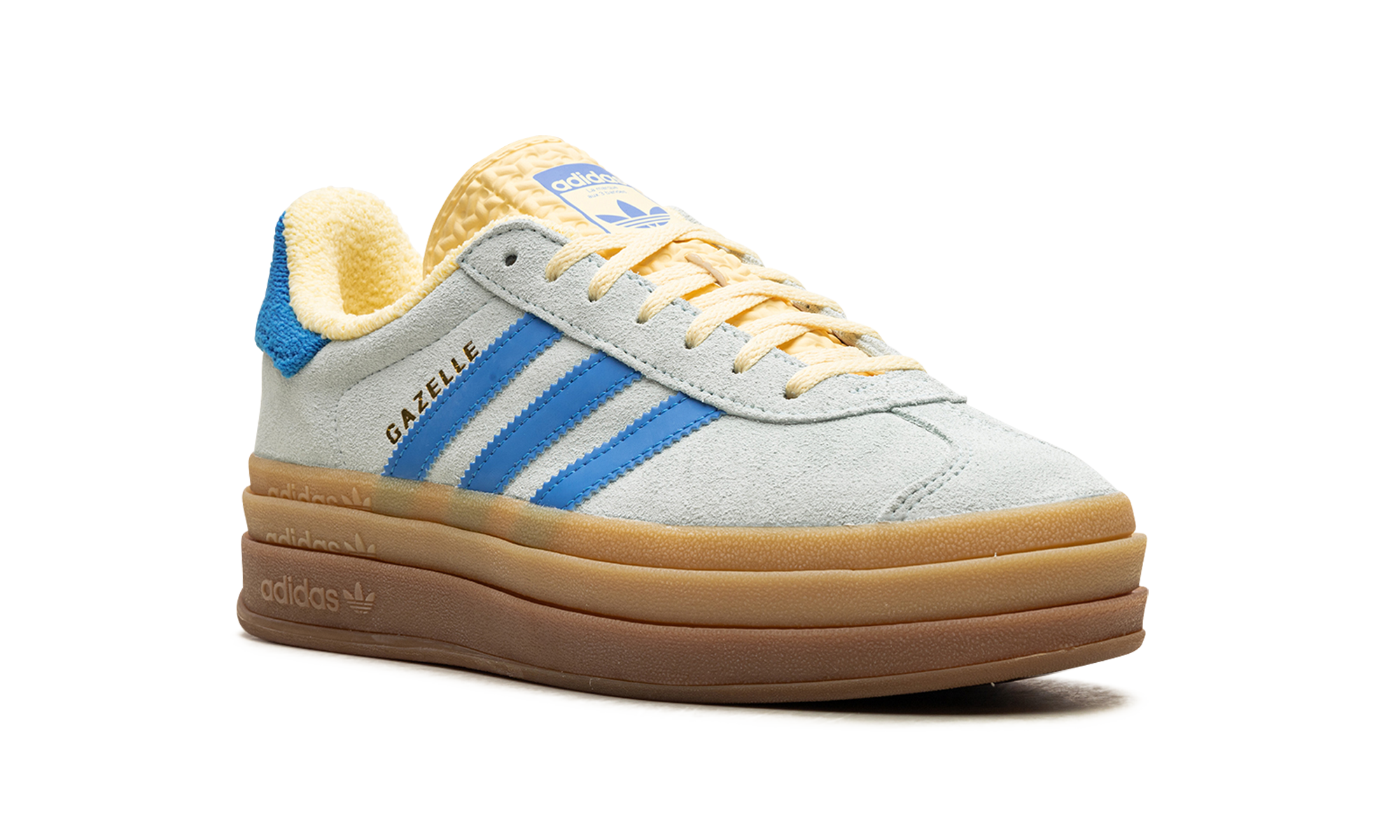Adidas Gazelle Bold Almost Blue Yellow 5