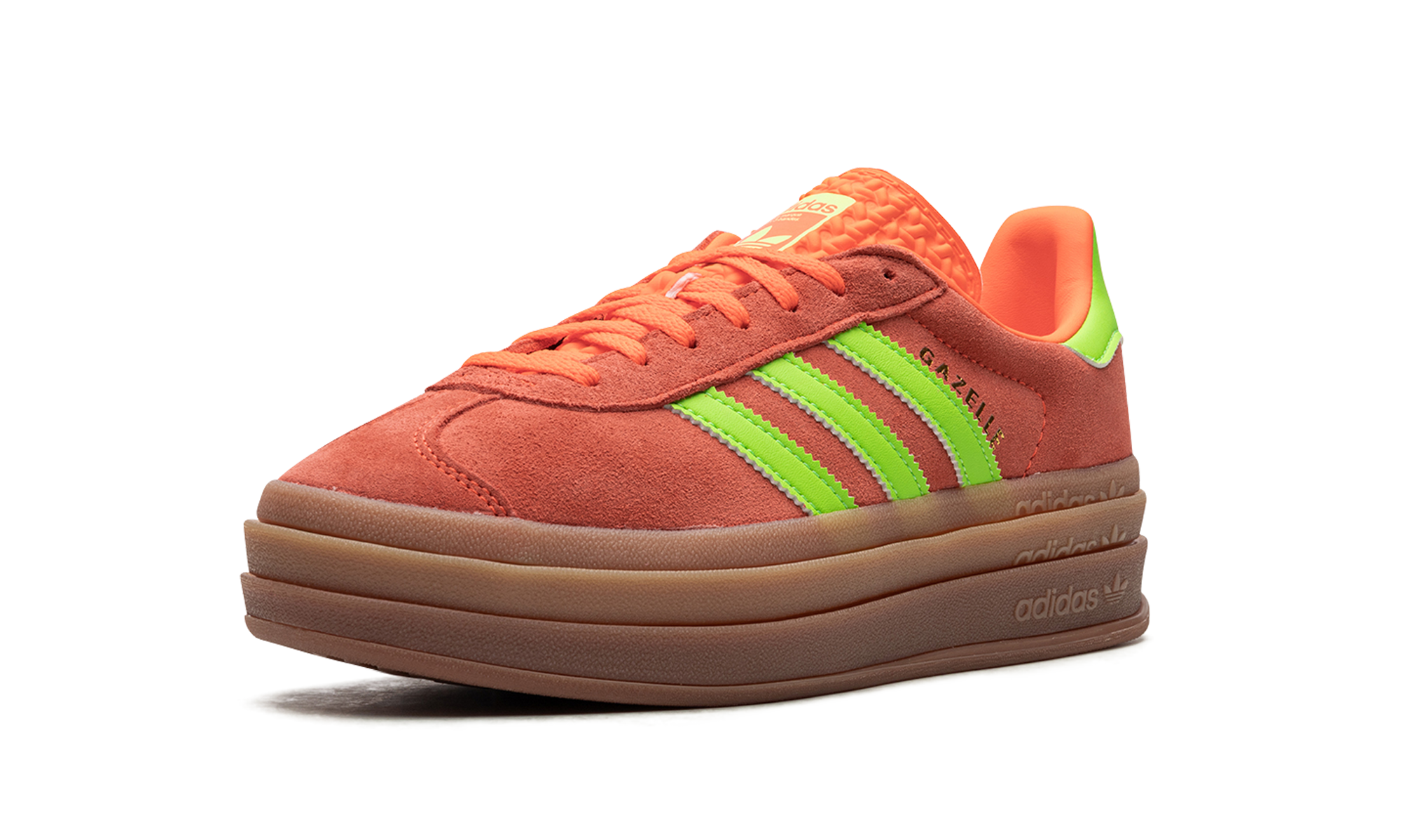 Adidas Gazelle Bold Solar Orange Solar Green 9