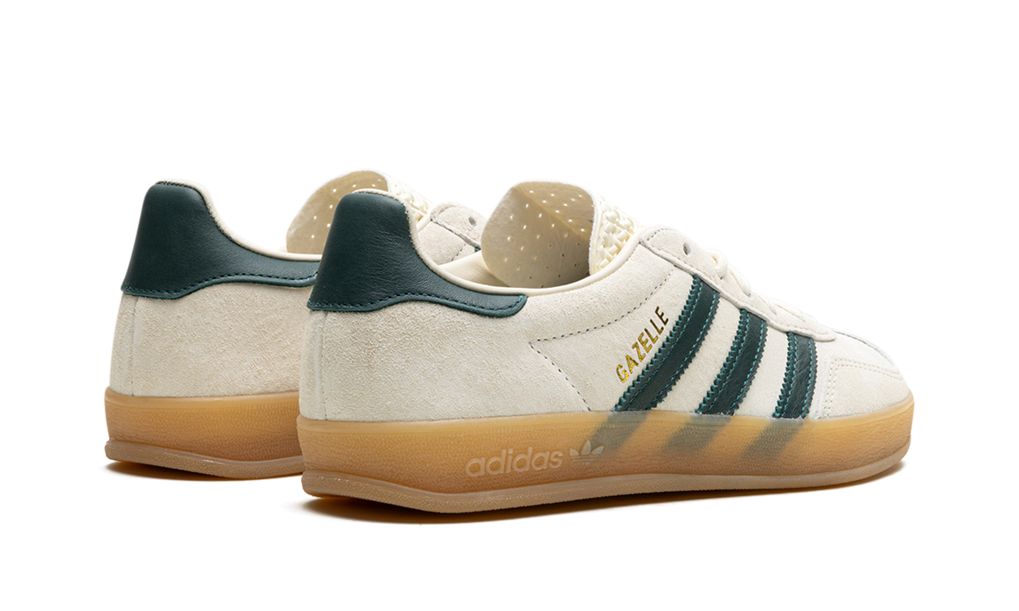 Adidas Gazelle Indoor Cream White Collegiate Green Gum 4
