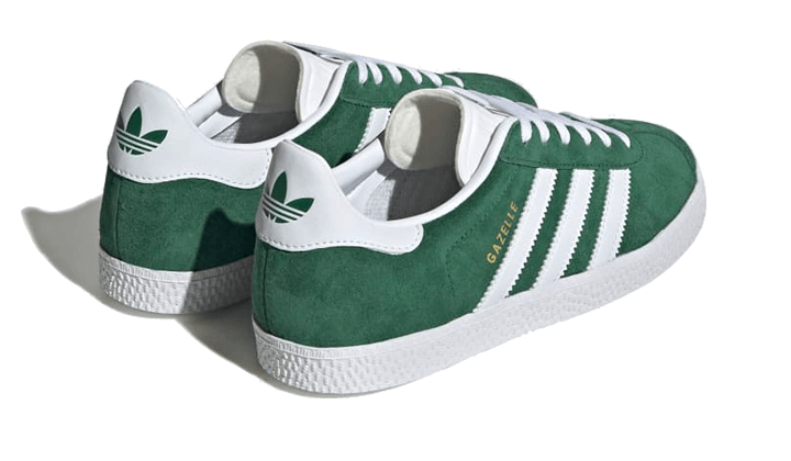 Adidas Gazelle Junior Dark Green White 7