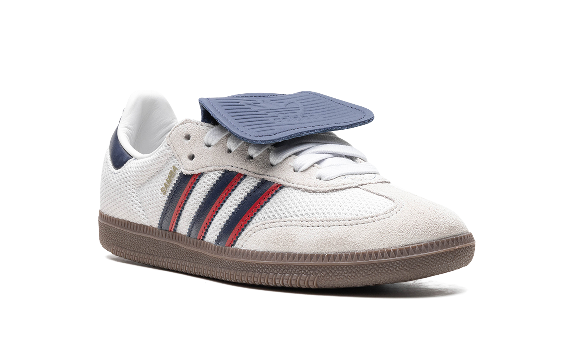 Adidas Samba LT Crystal White Dark Blue Gum 6