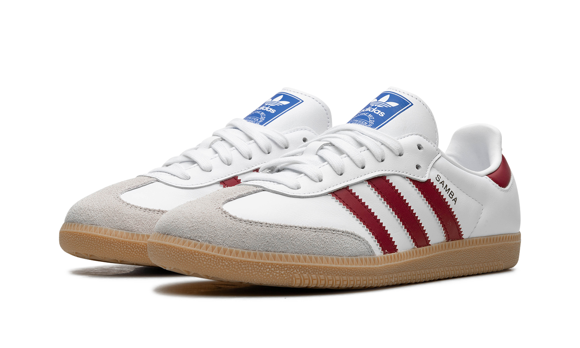 Adidas Samba OG White Burgundy Gum 7