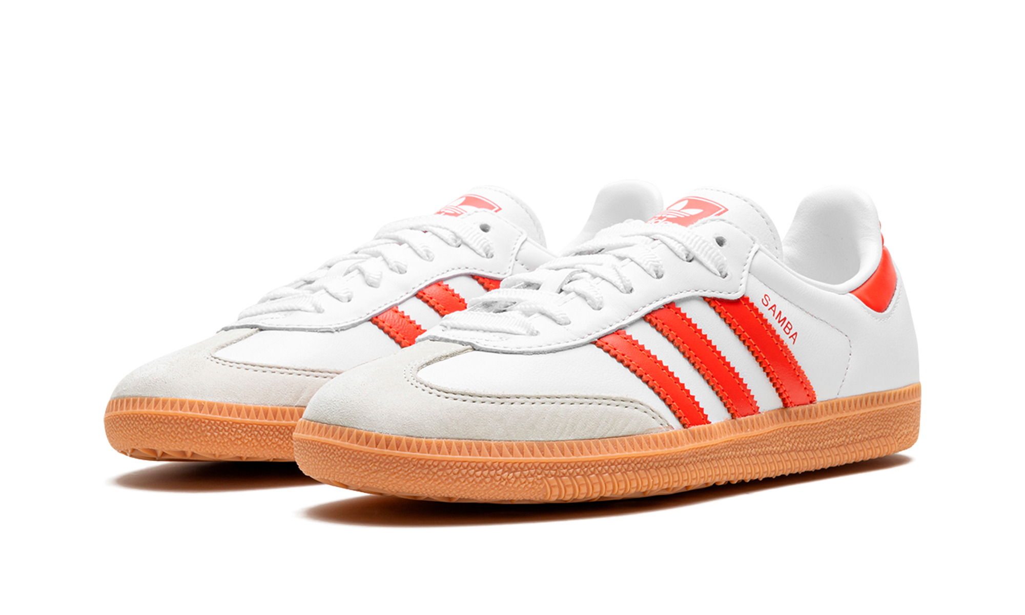 Adidas Samba OG White Solar Red Gum 7