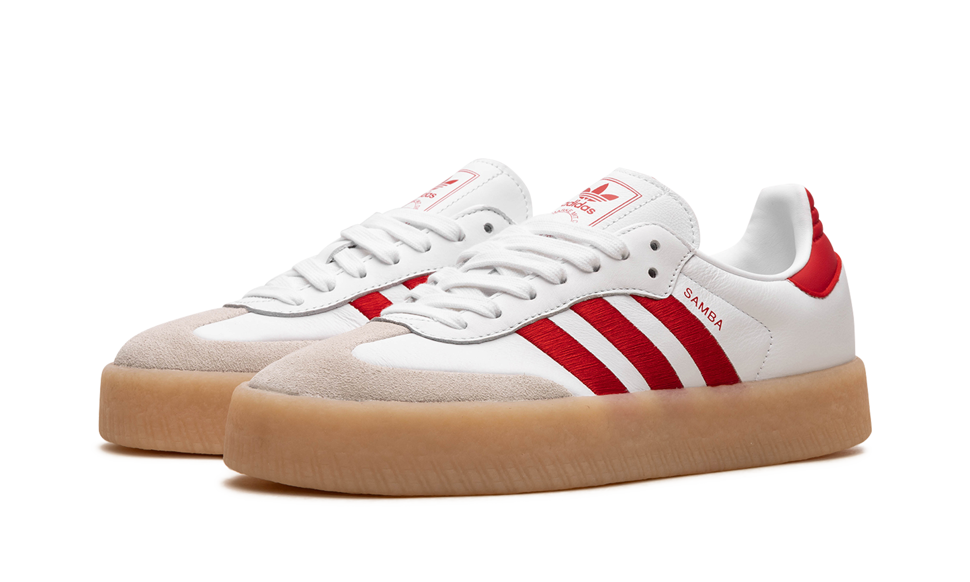 Adidas Sambae White Better Scarlet Gum 7