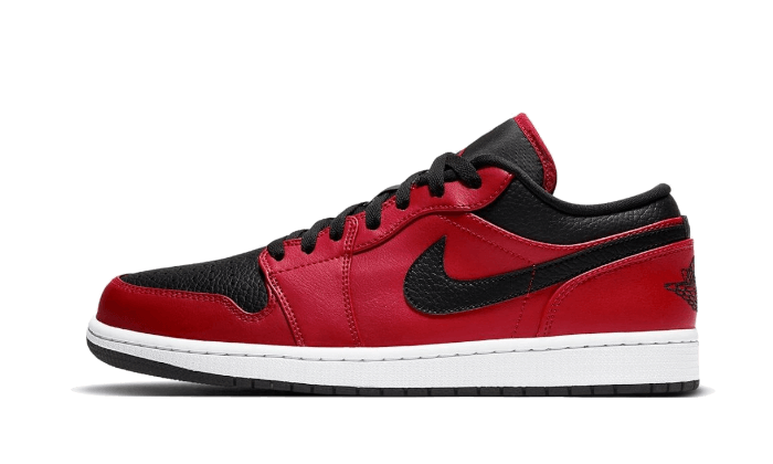 Air Jordan 1 Low Reverse Bred Pebbled Swoosh 1
