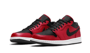 Air Jordan 1 Low Reverse Bred Pebbled Swoosh