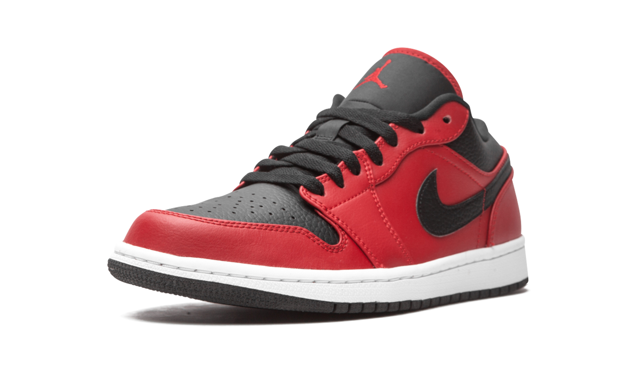 Air Jordan 1 Low Reverse Bred Pebbled Swoosh