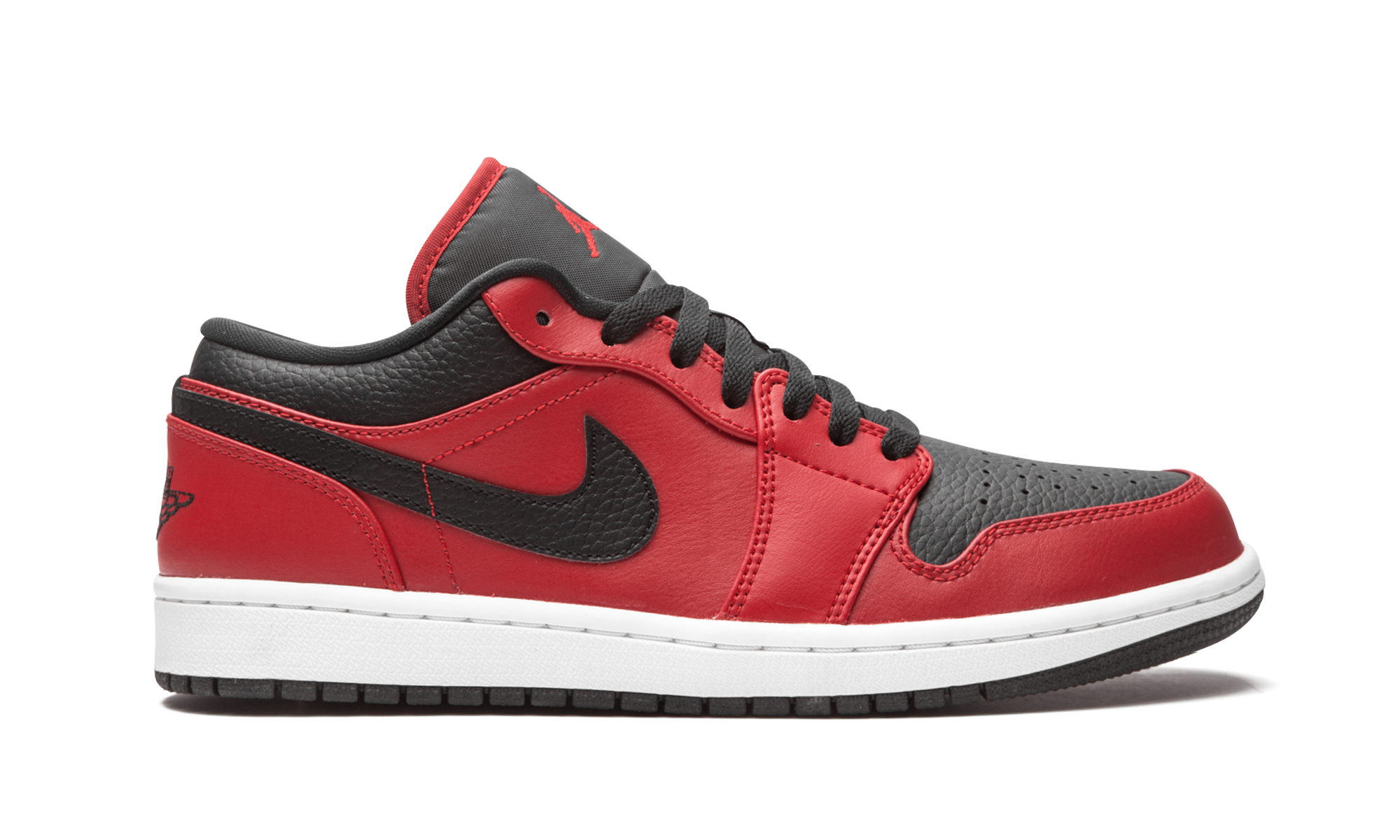 Air Jordan 1 Low Reverse Bred Pebbled Swoosh