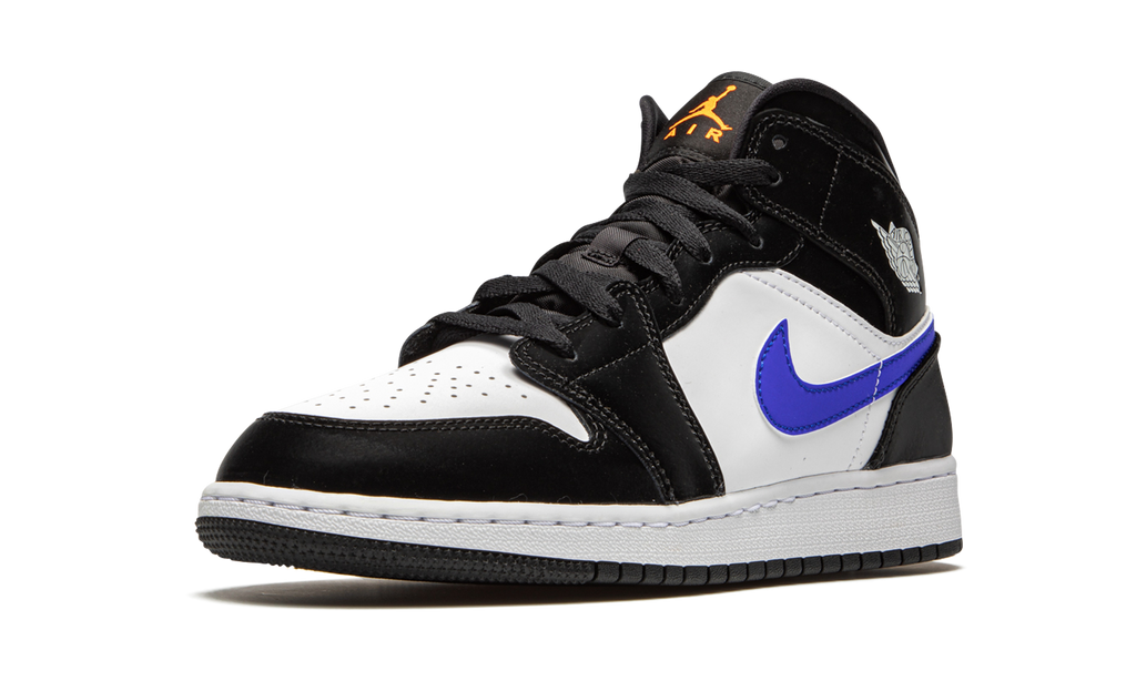 Air Jordan 1 Mid Black Racer Blue (GS) 5