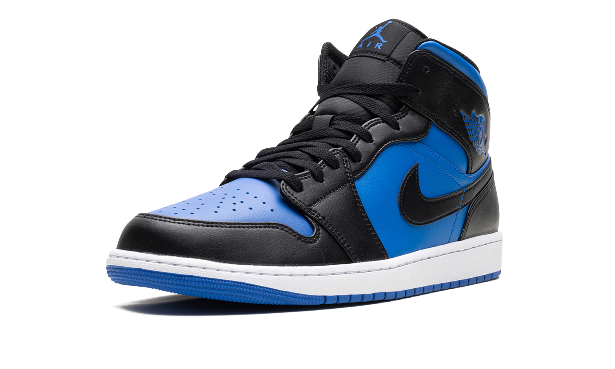 Air Jordan 1 Mid Black Royal Blue 5