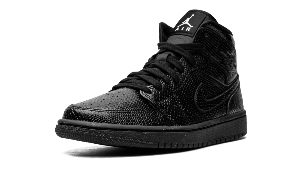 Air Jordan 1 Mid Black Snakeskin (W) 5