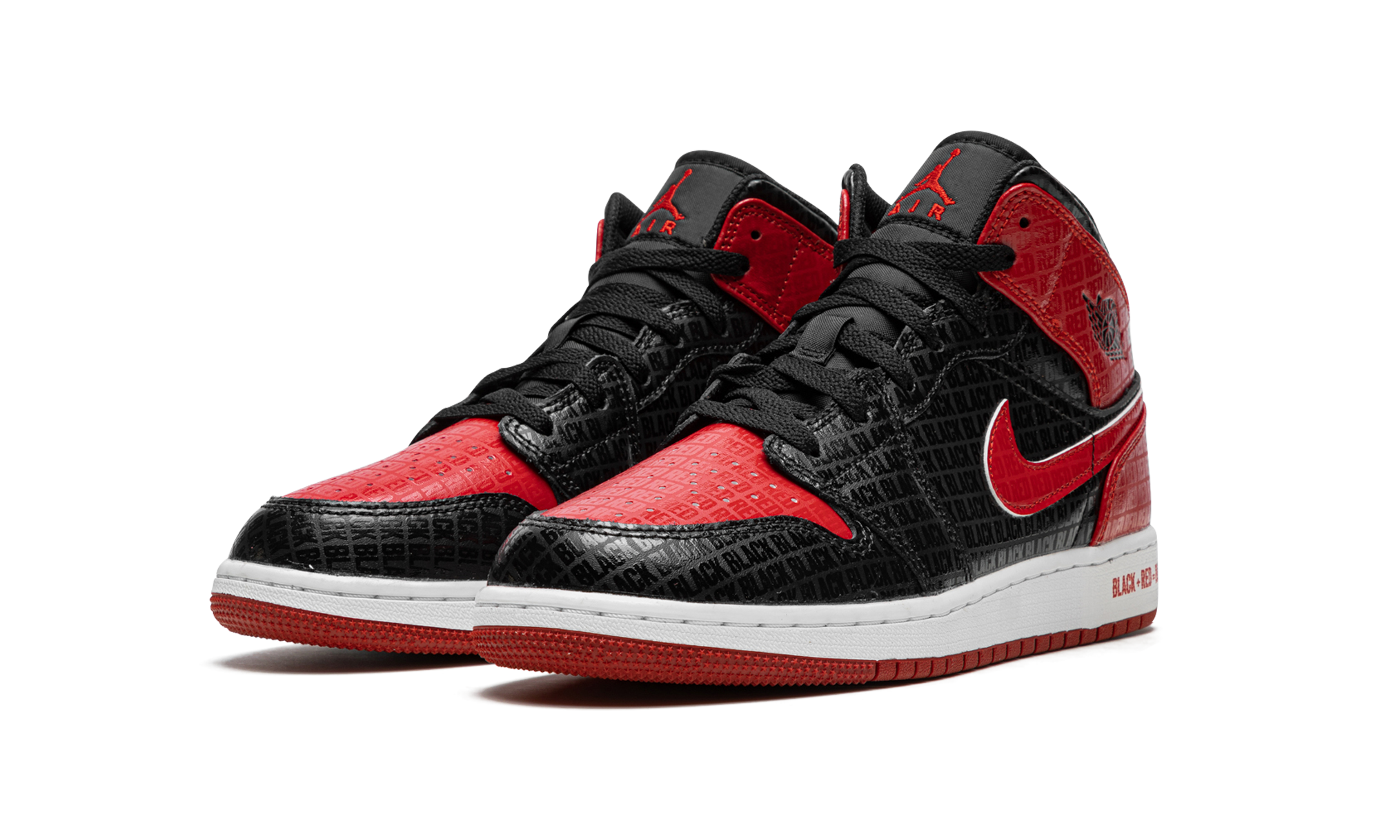 Air Jordan 1 Mid Bred Text