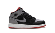 Air Jordan 1 Mid Cement Gray Red
