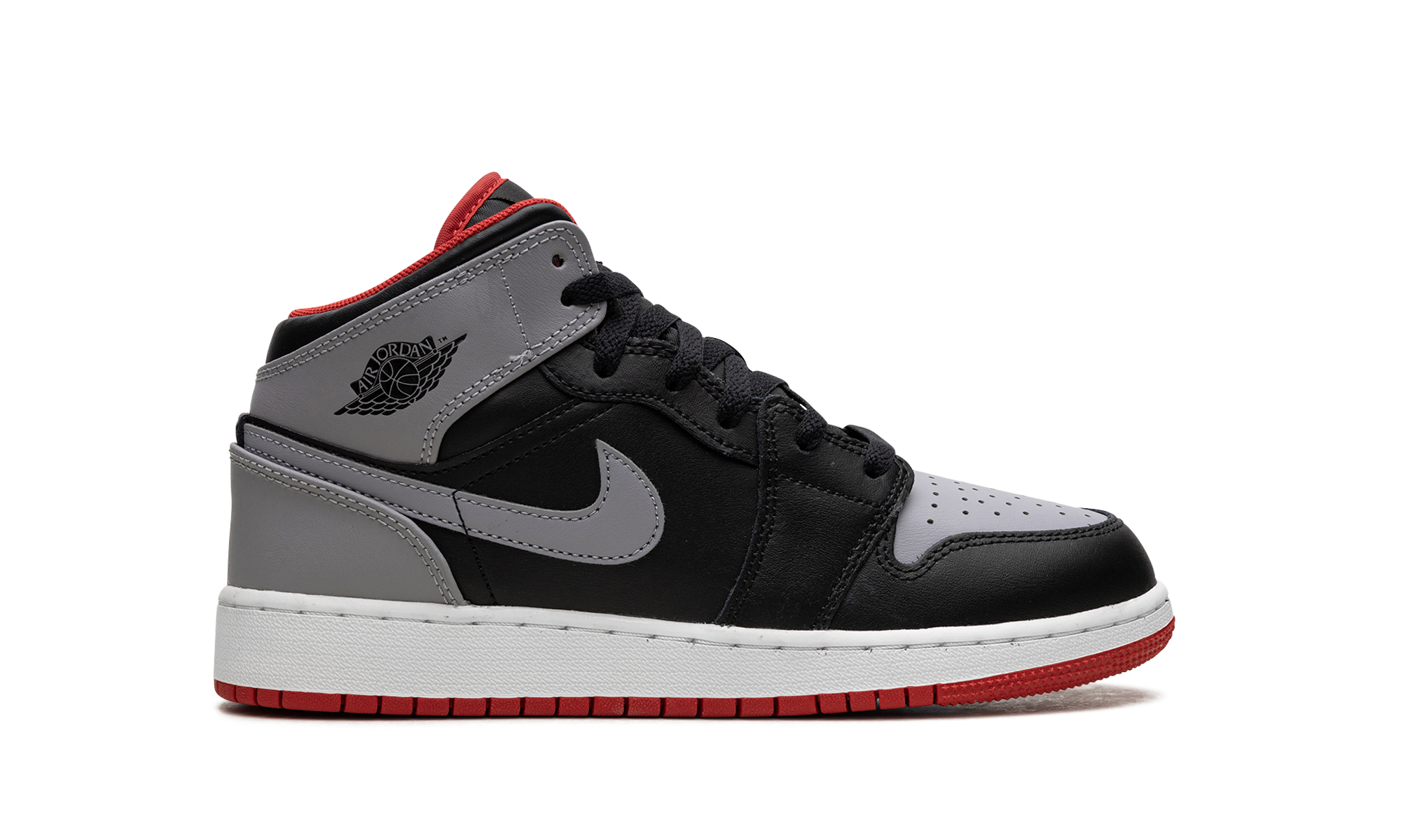 Air Jordan 1 Mid Cement Gray Red