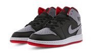 Air Jordan 1 Mid Cement Gray Red