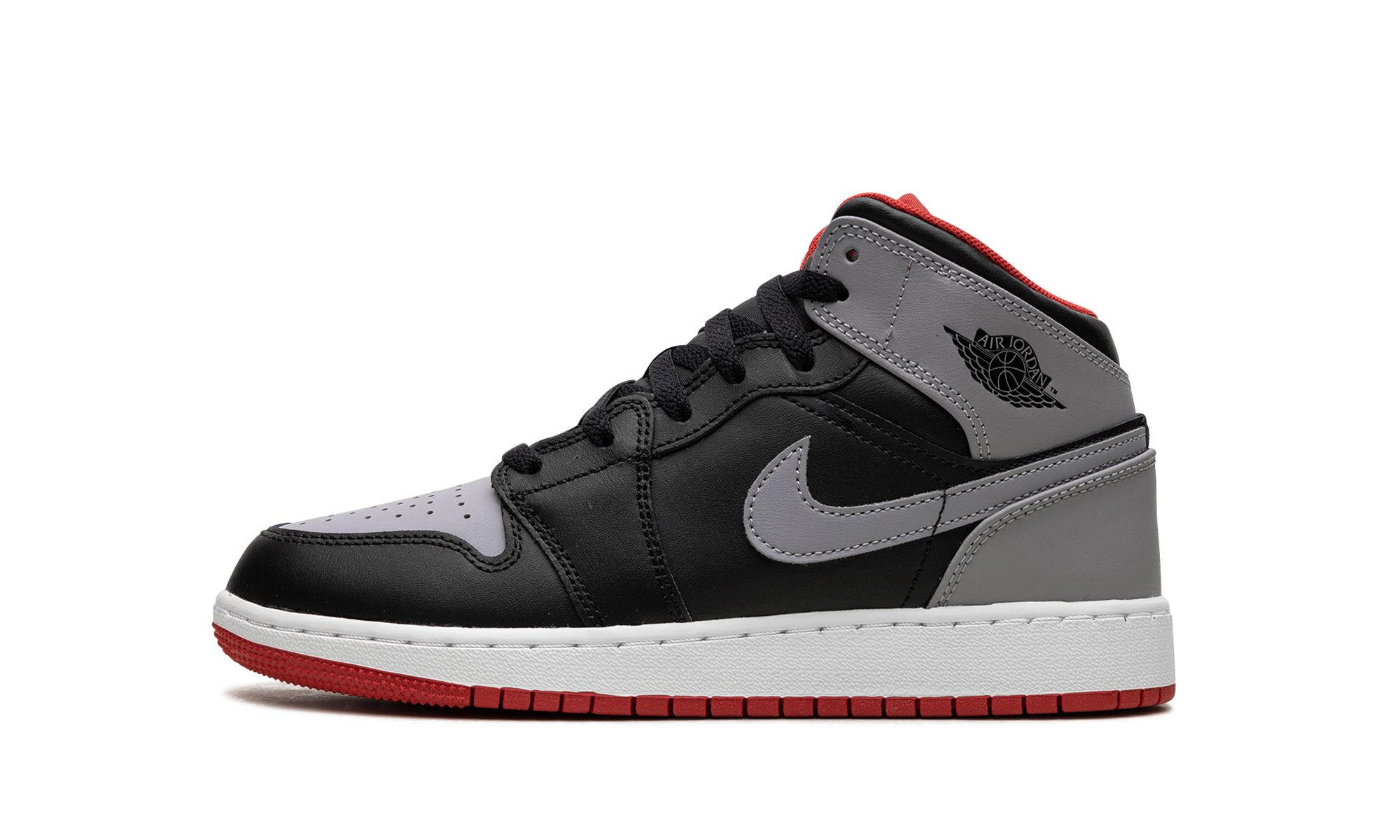 Air Jordan 1 Mid Cement Gray Red