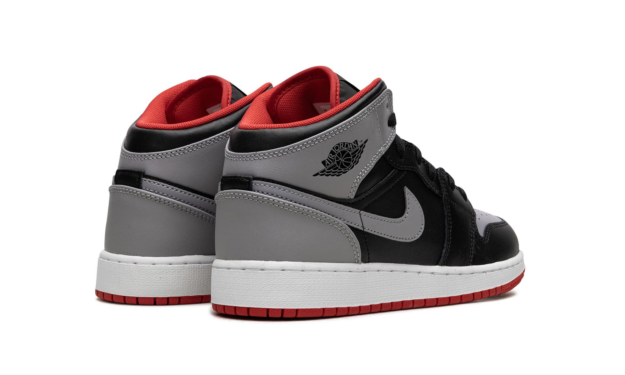 Air Jordan 1 Mid Cement Gray Red
