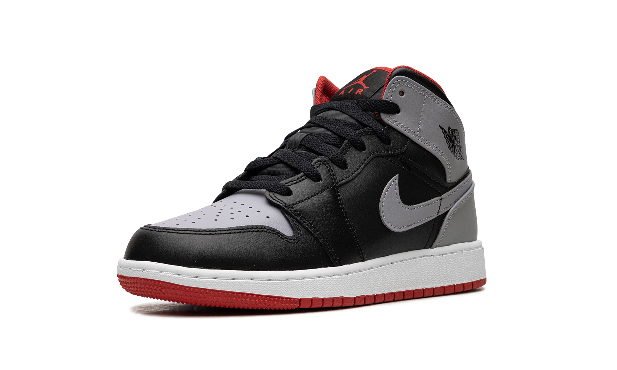 Air Jordan 1 Mid Cement Gray Red