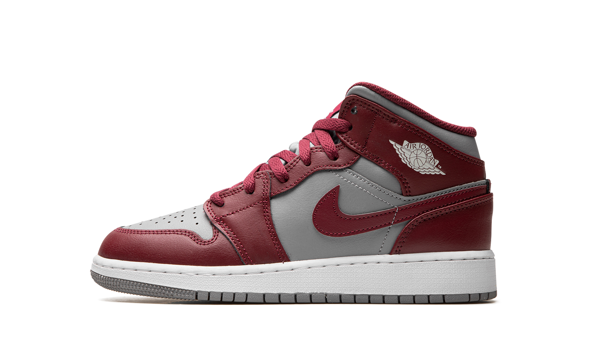 Air Jordan 1 Mid Cherrywood Red (GS) 1