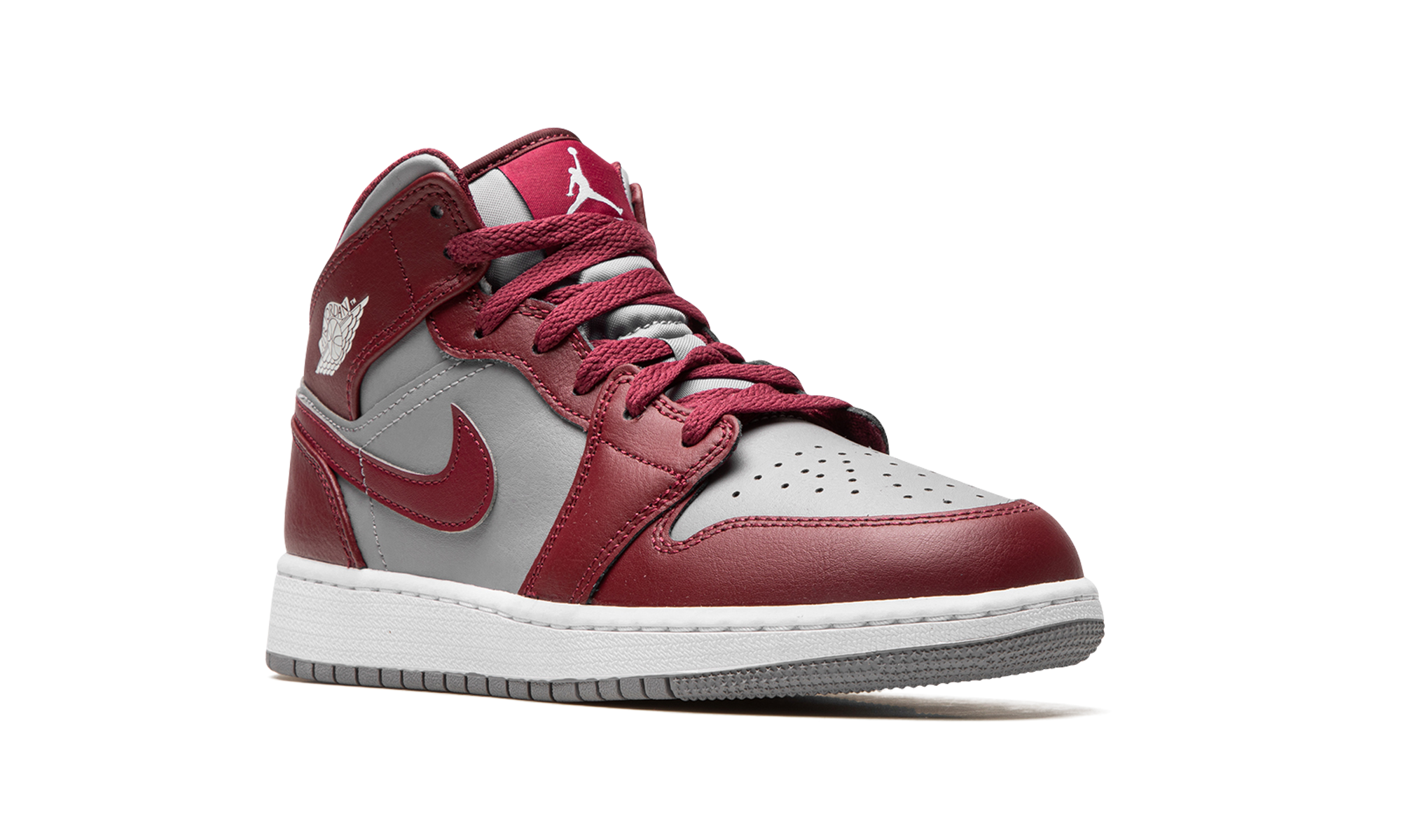Air Jordan 1 Mid Cherrywood Red (GS) 2