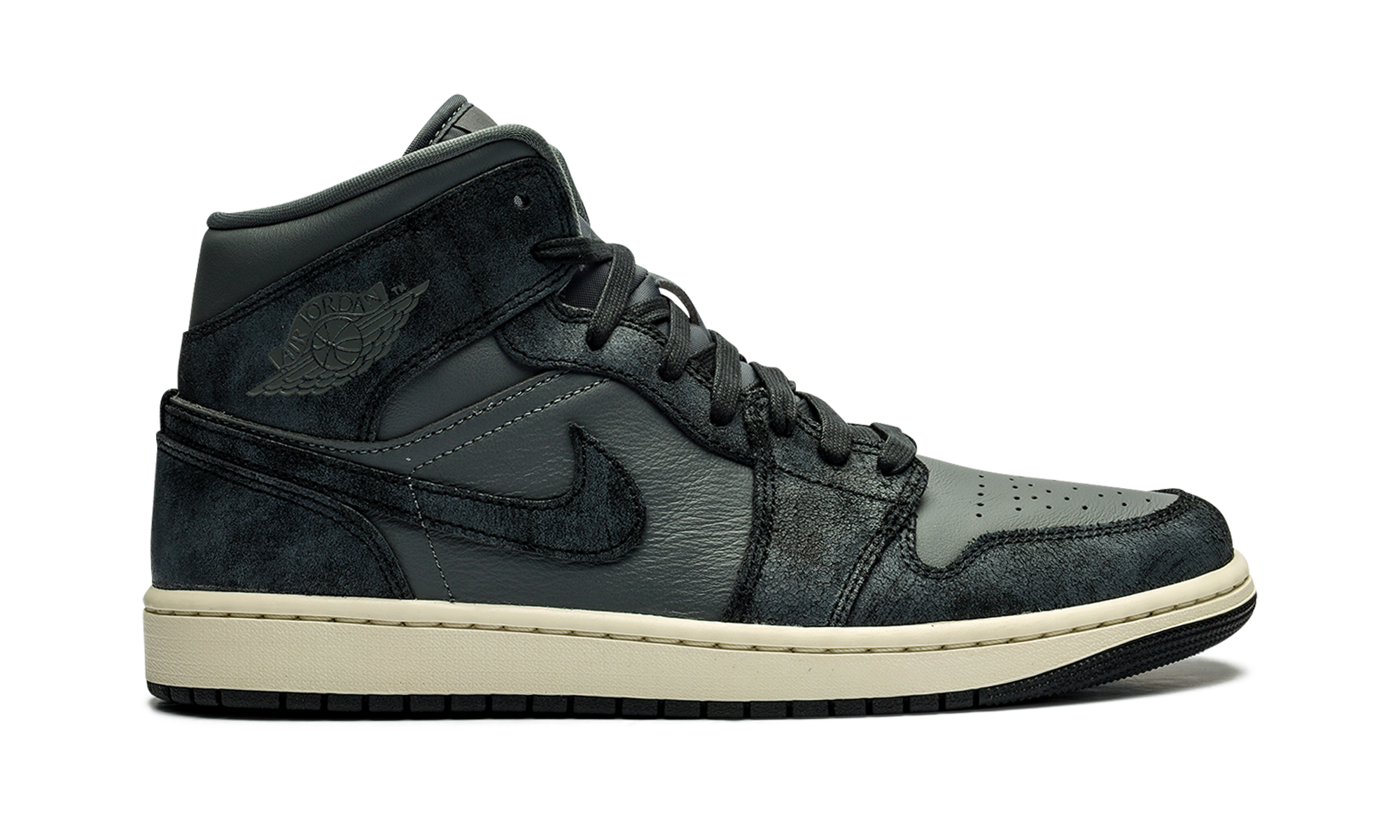 Air Jordan 1 Mid Distressed Smoke Gray