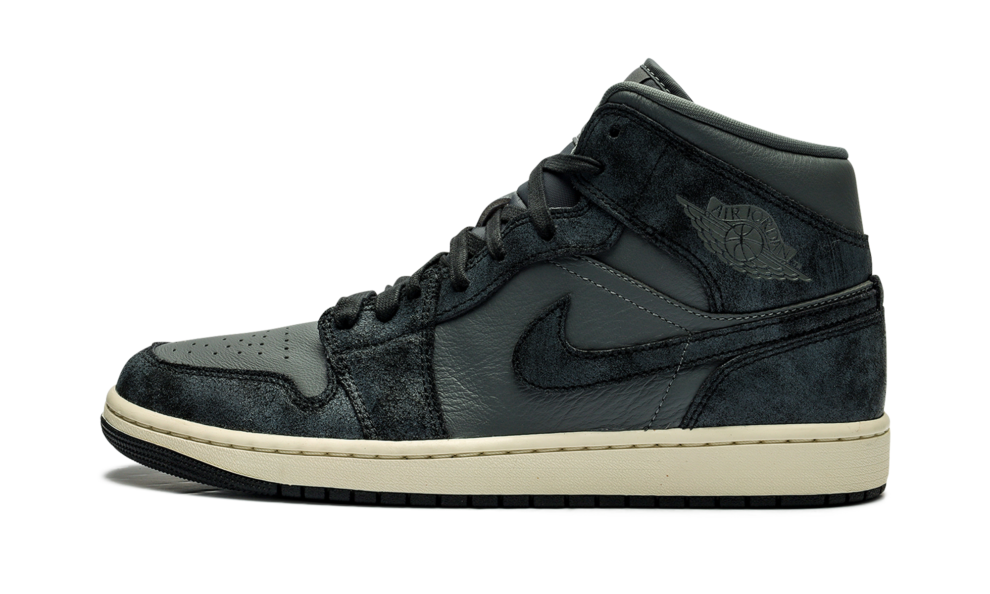 Air Jordan 1 Mid Distressed Smoke Gray