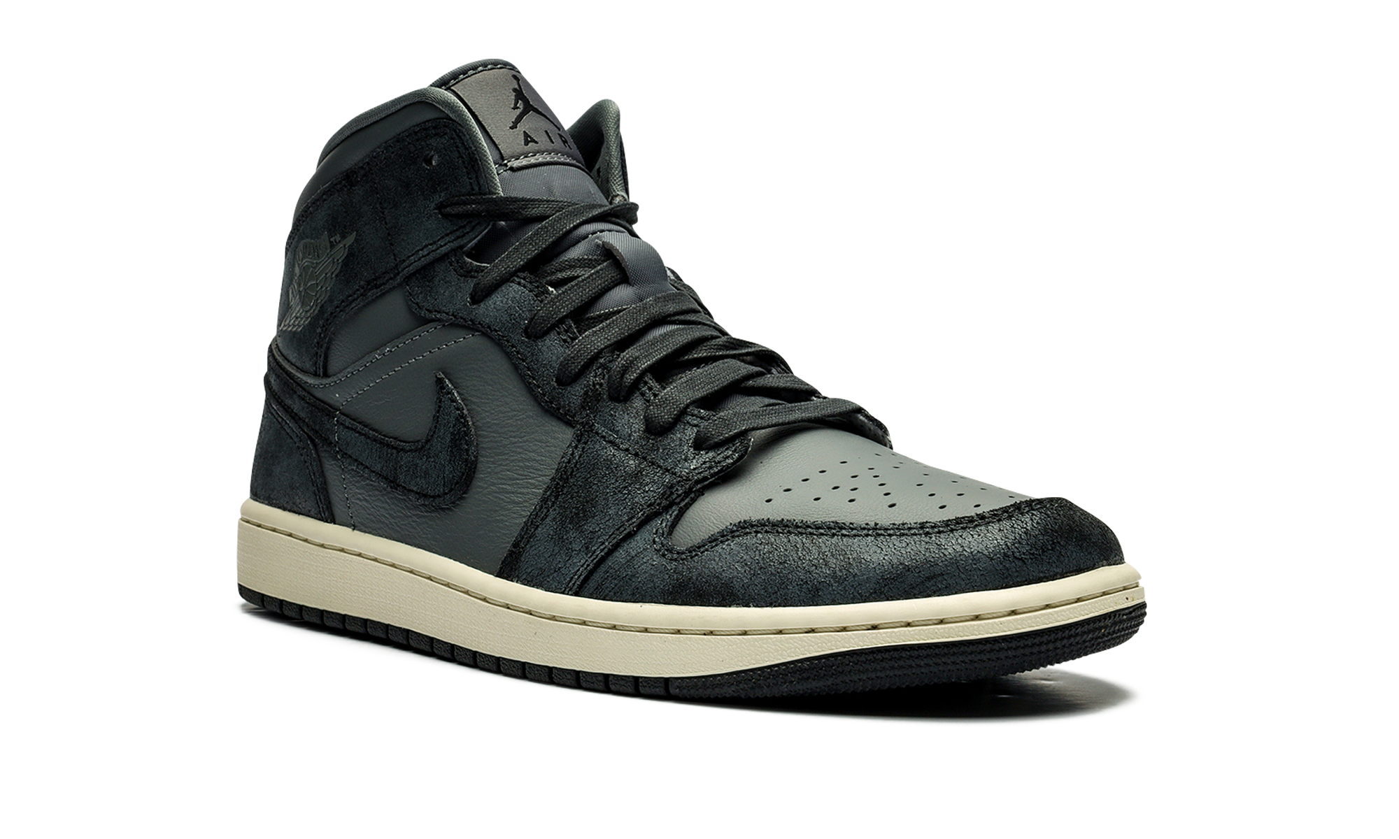 Air Jordan 1 Mid Distressed Smoke Gray