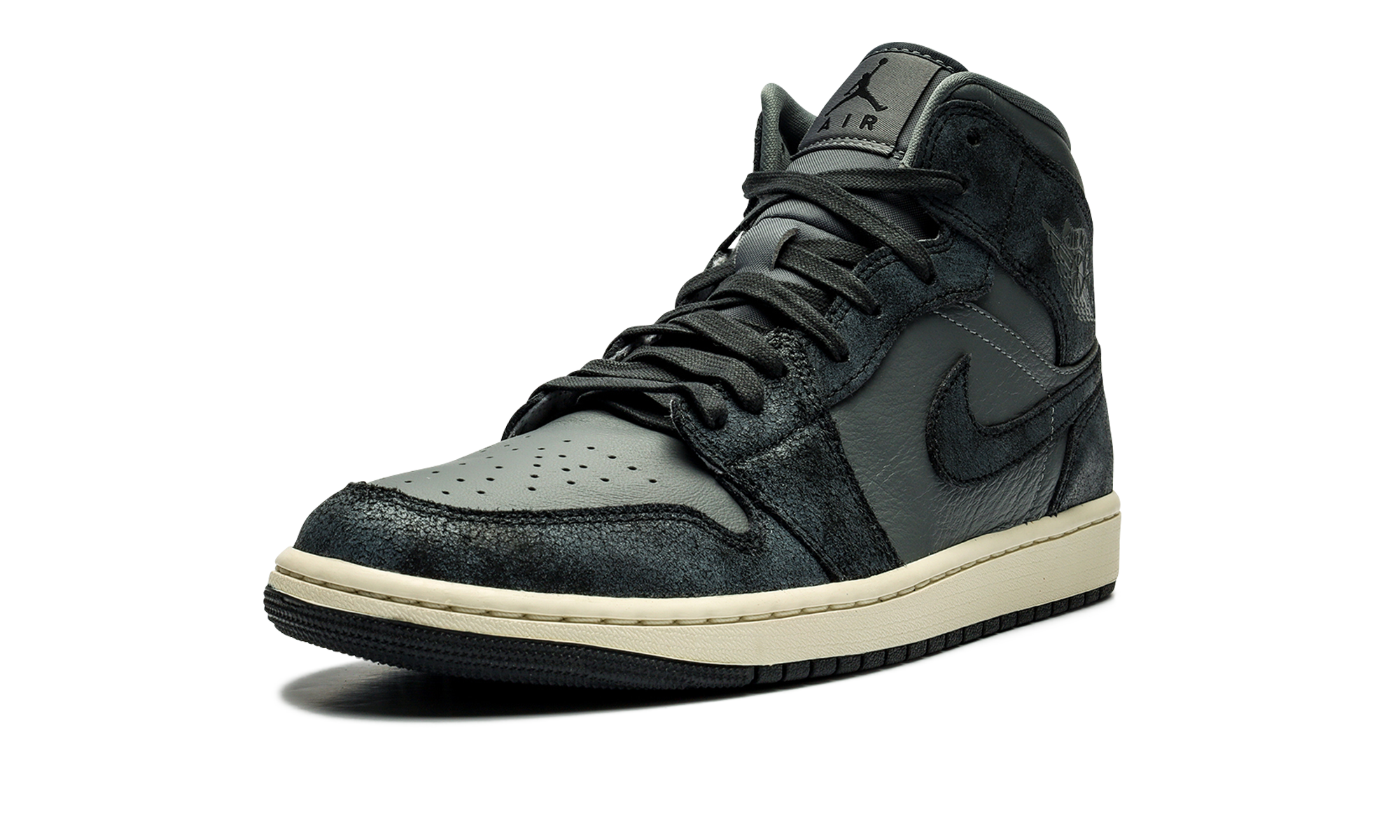 Air Jordan 1 Mid Distressed Smoke Gray