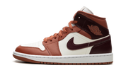 Air Jordan 1 Mid Dusty Peach Night Maroon