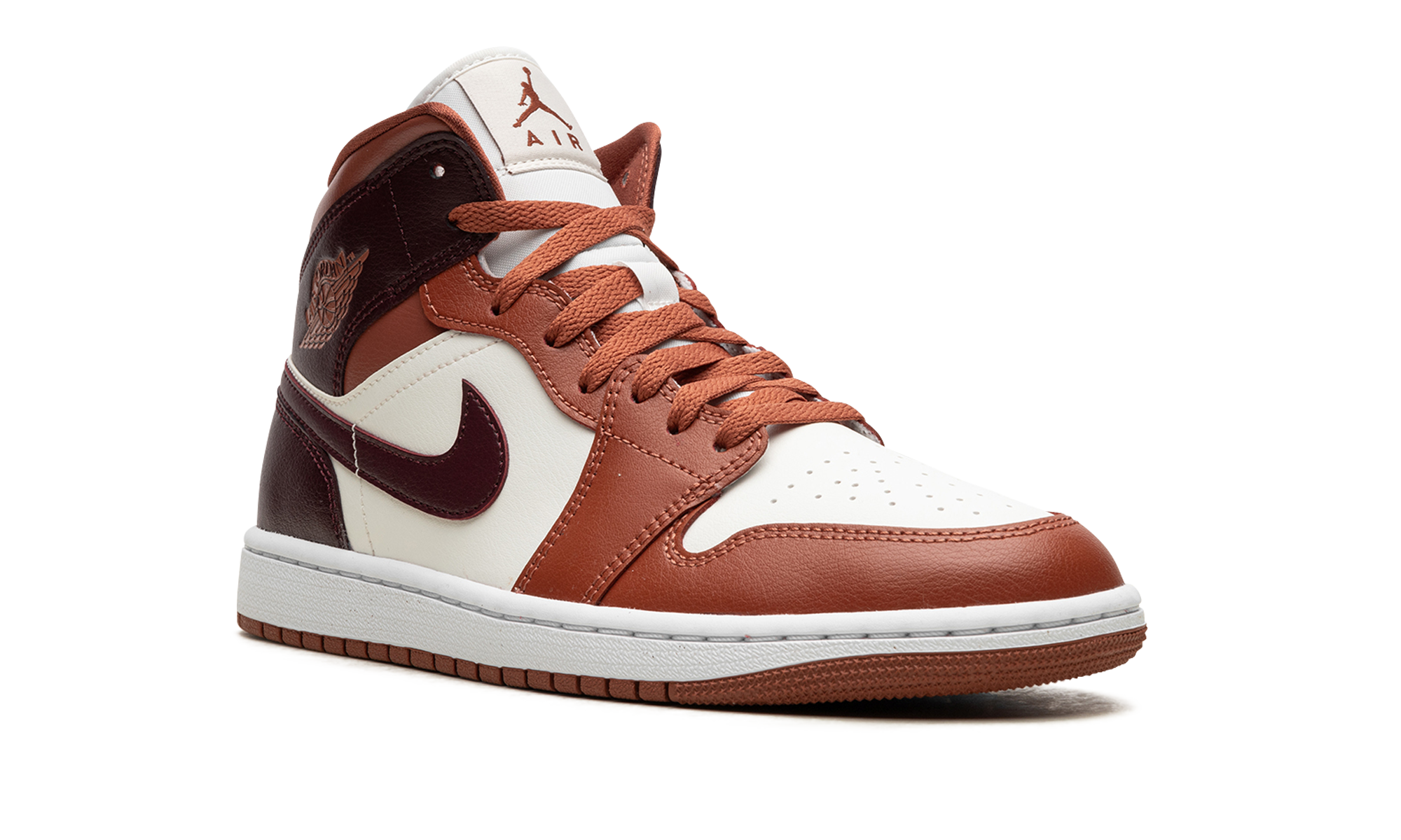 Air Jordan 1 Mid Dusty Peach Night Maroon