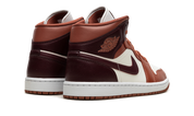 Air Jordan 1 Mid Dusty Peach Night Maroon