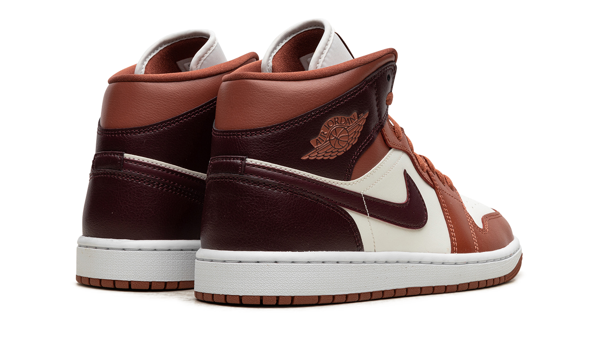 Air Jordan 1 Mid Dusty Peach Night Maroon