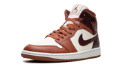 Air Jordan 1 Mid Dusty Peach Night Maroon