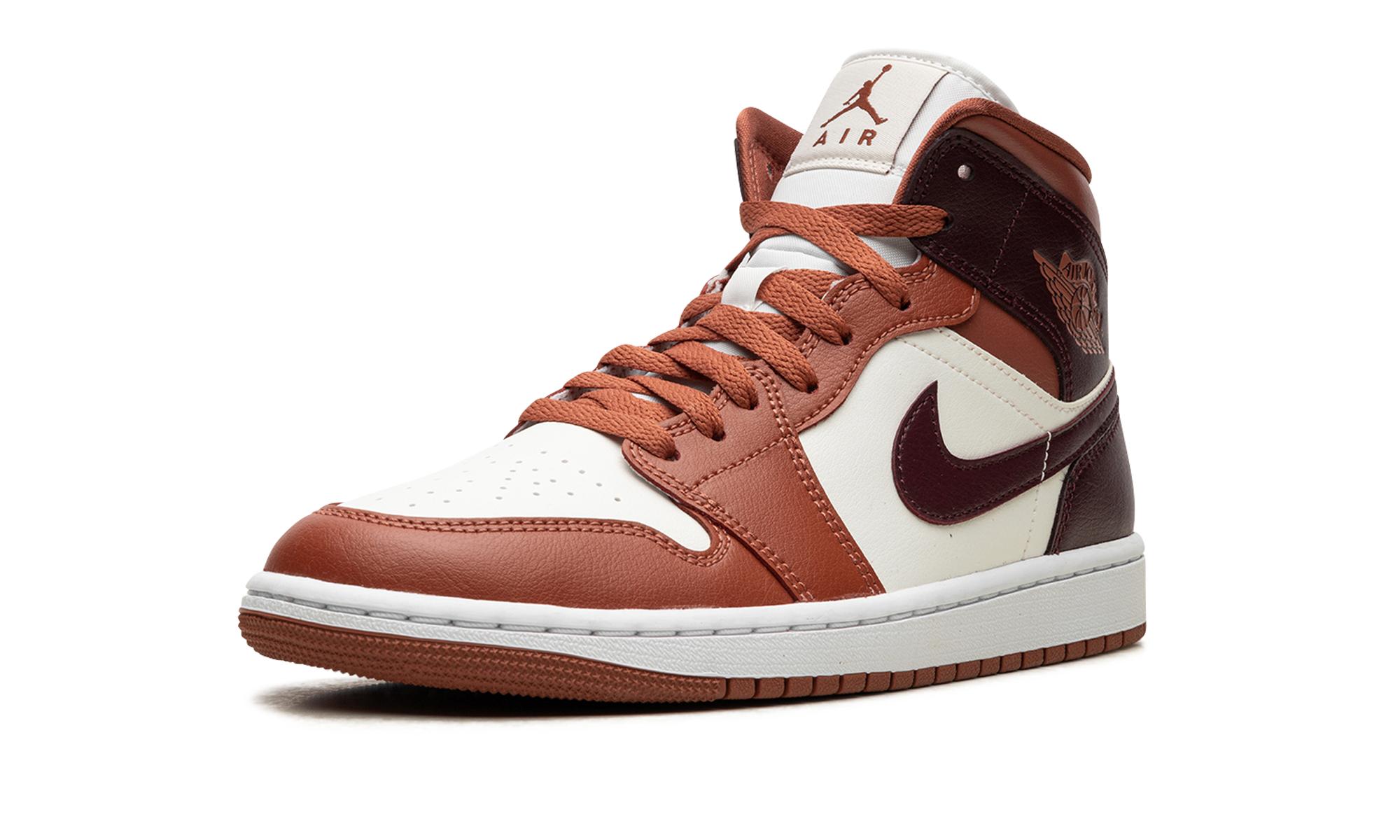 Air Jordan 1 Mid Dusty Peach Night Maroon