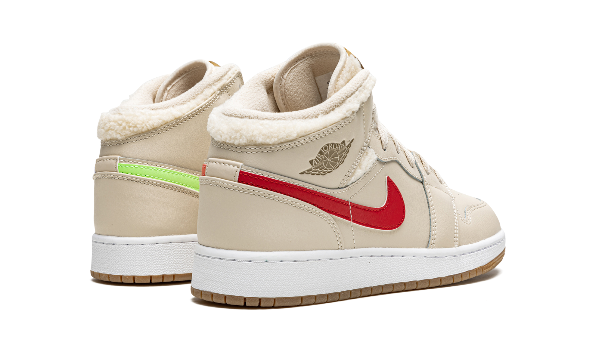 Air Jordan 1 Mid Fleece Pearl White (GS) 4