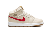 Air Jordan 1 Mid Fleece Pearl White (GS) 7