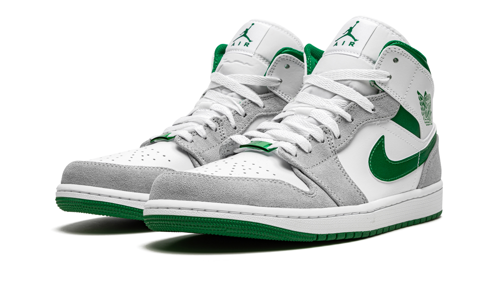 Air Jordan 1 Mid Gray Green