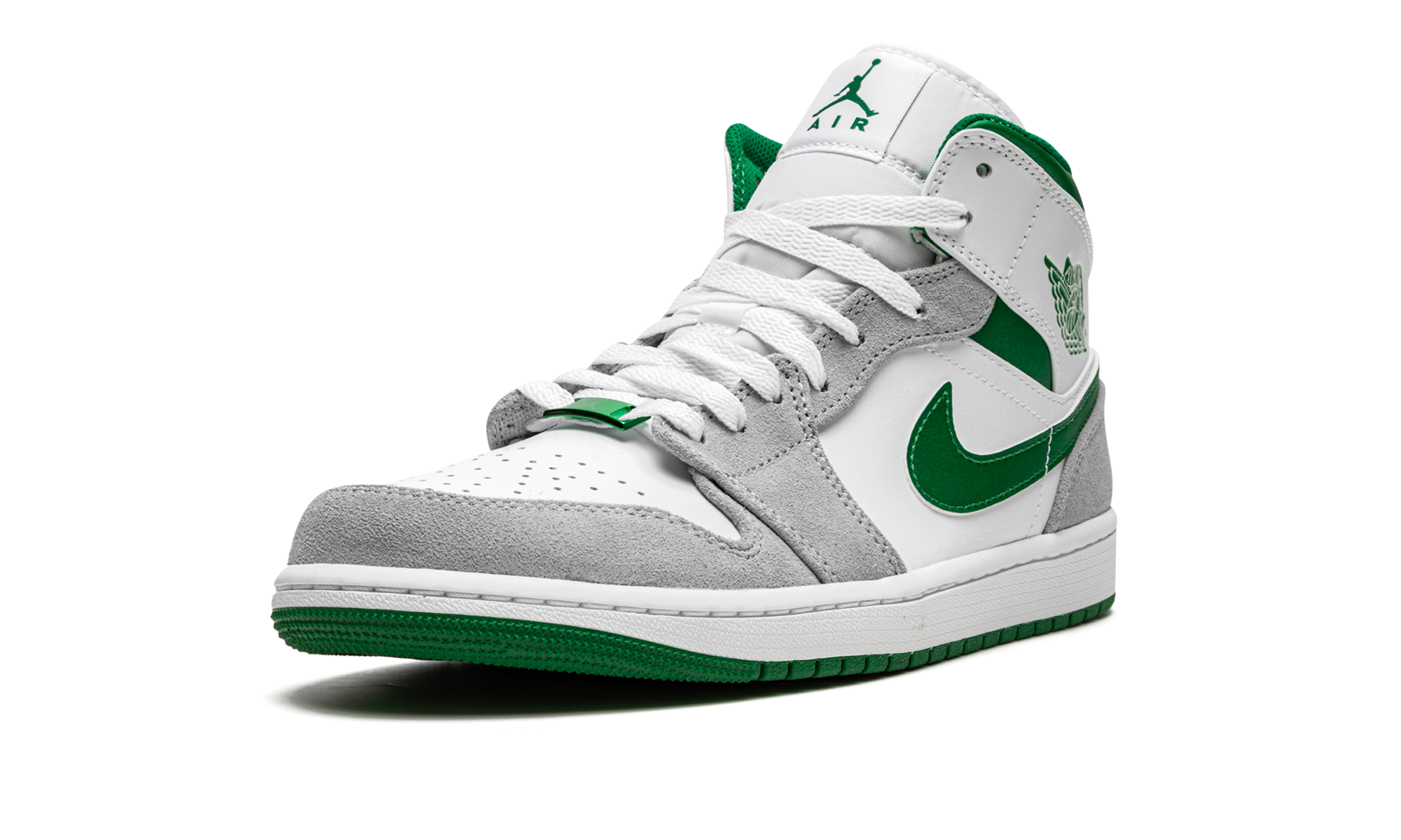 Air Jordan 1 Mid Gray Green