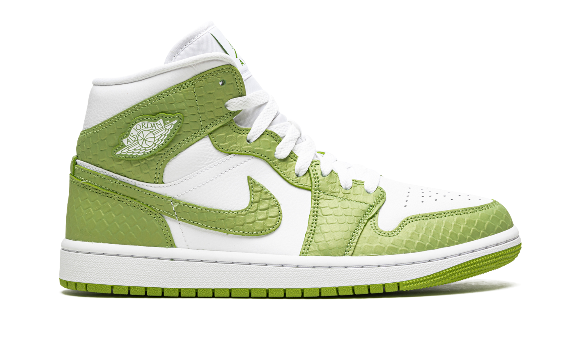 Air Jordan 1 Mid Green Python