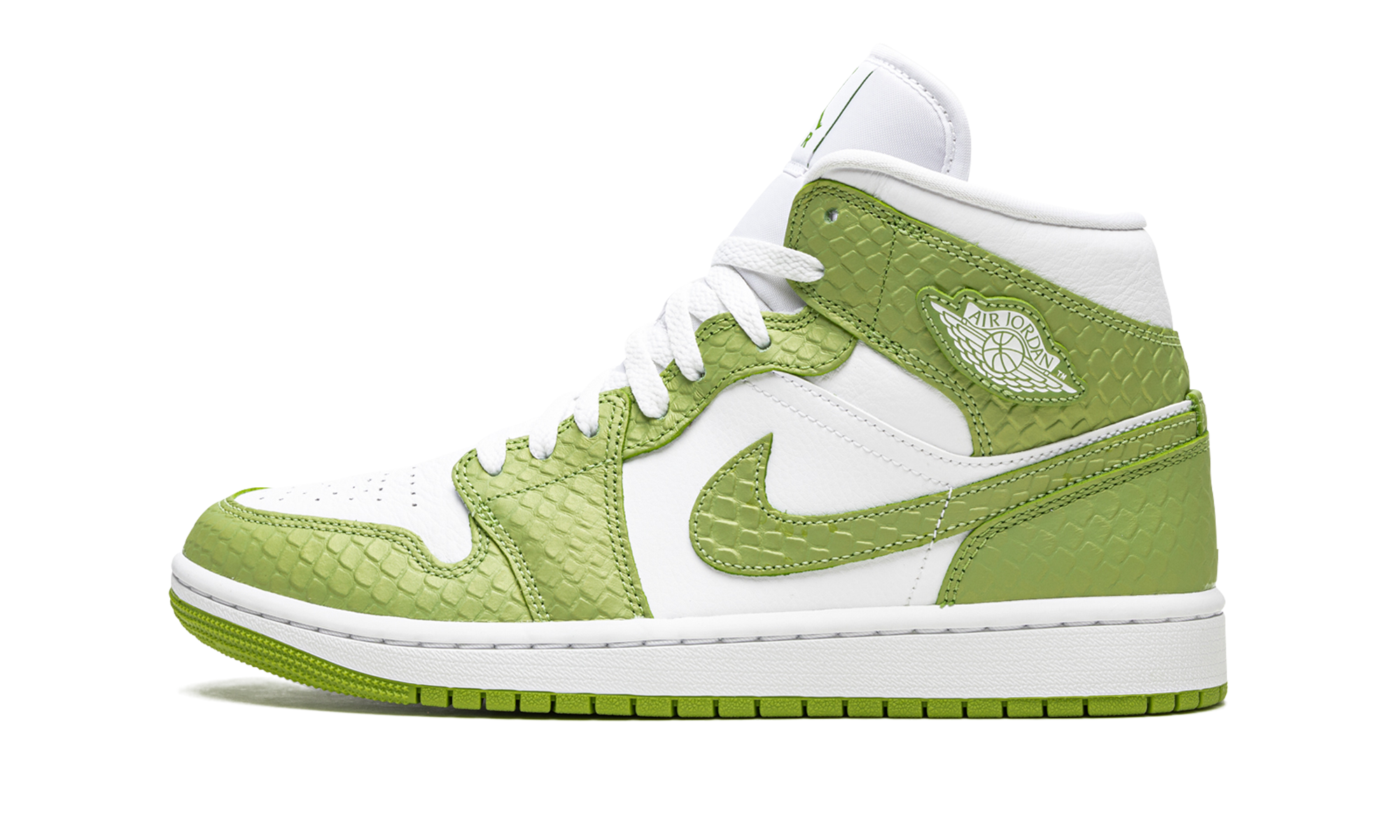 Air Jordan 1 Mid Green Python