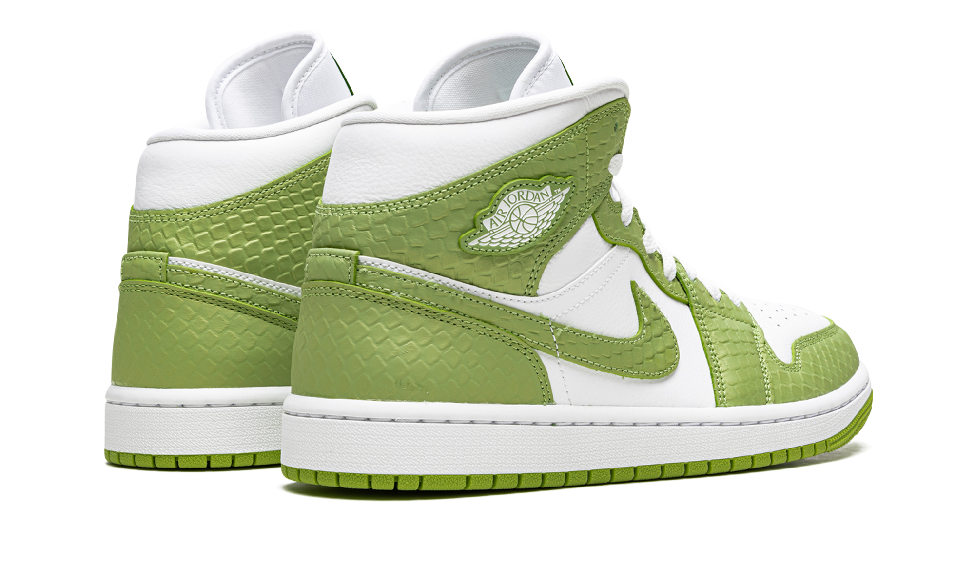Air Jordan 1 Mid Green Python