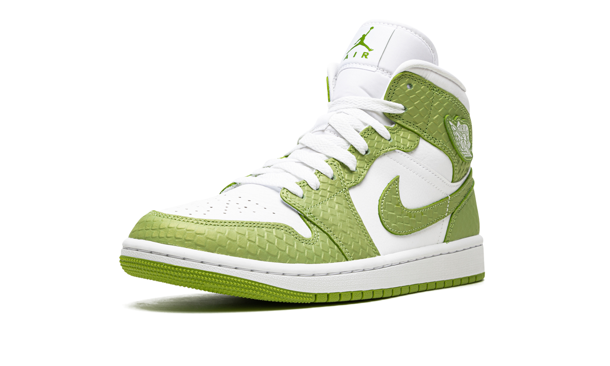Air Jordan 1 Mid Green Python