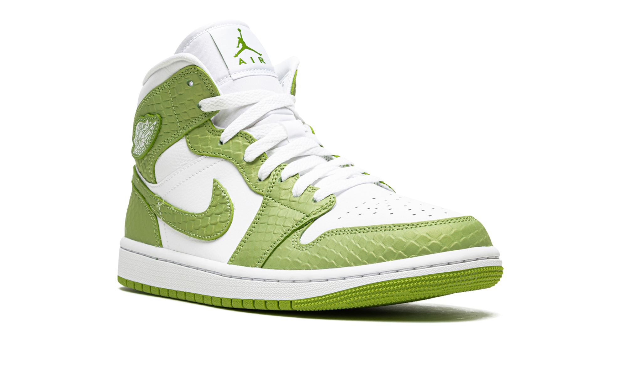 Air Jordan 1 Mid Green Python