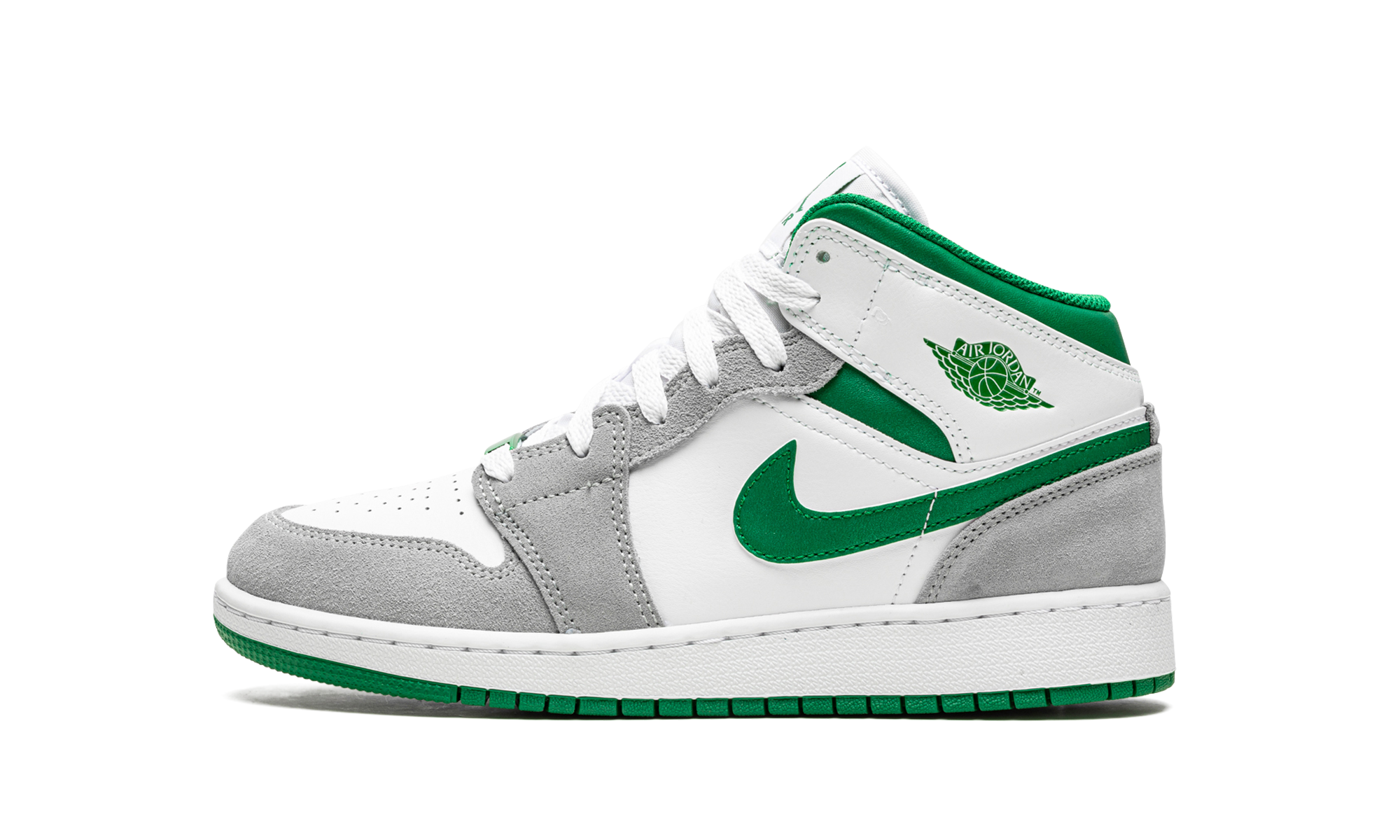 Air Jordan 1 Mid Grey Green (GS) 2