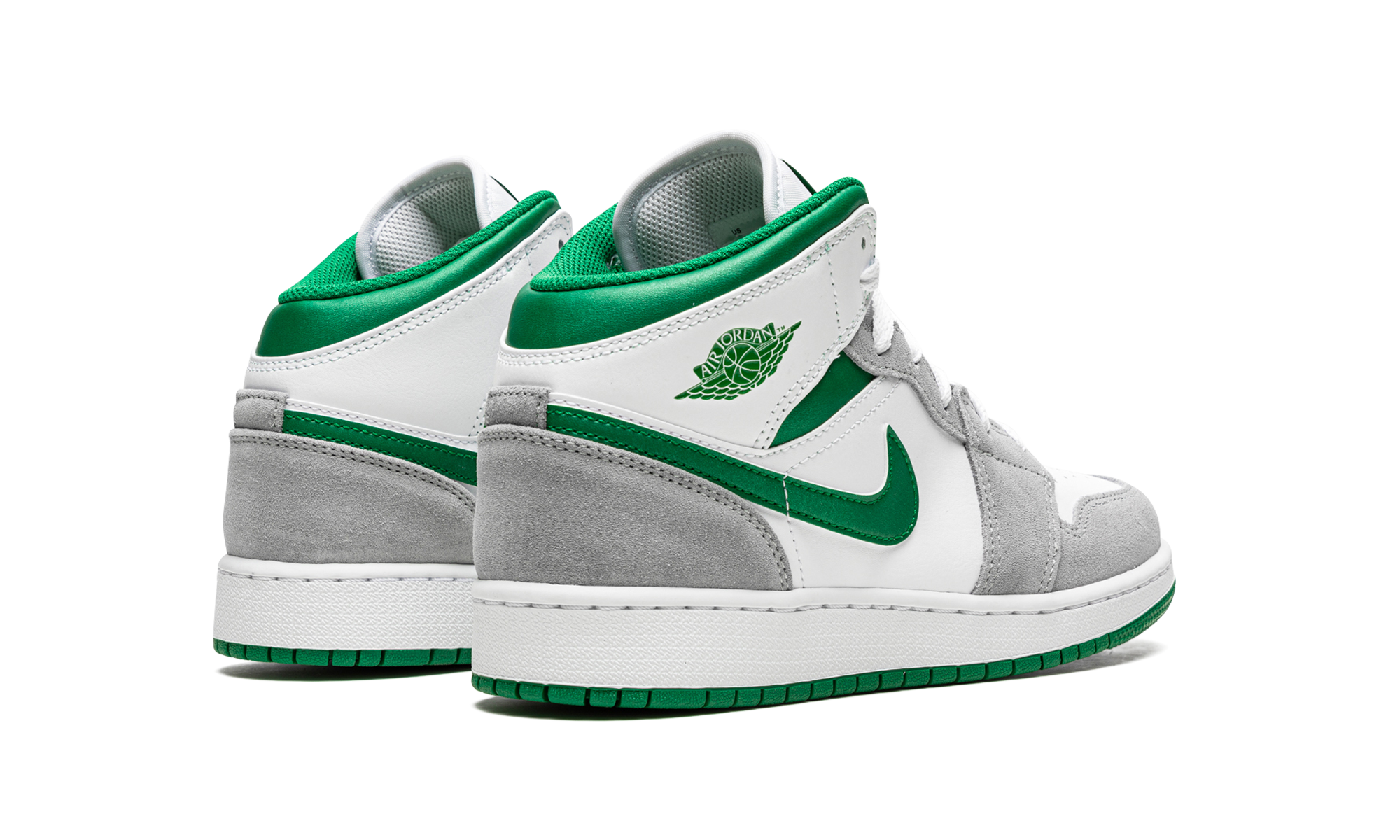 Air Jordan 1 Mid Grey Green (GS) 4