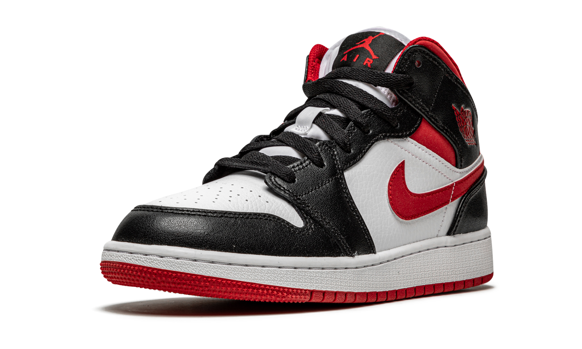 Air Jordan 1 Mid Gym Red Black White (GS) 5