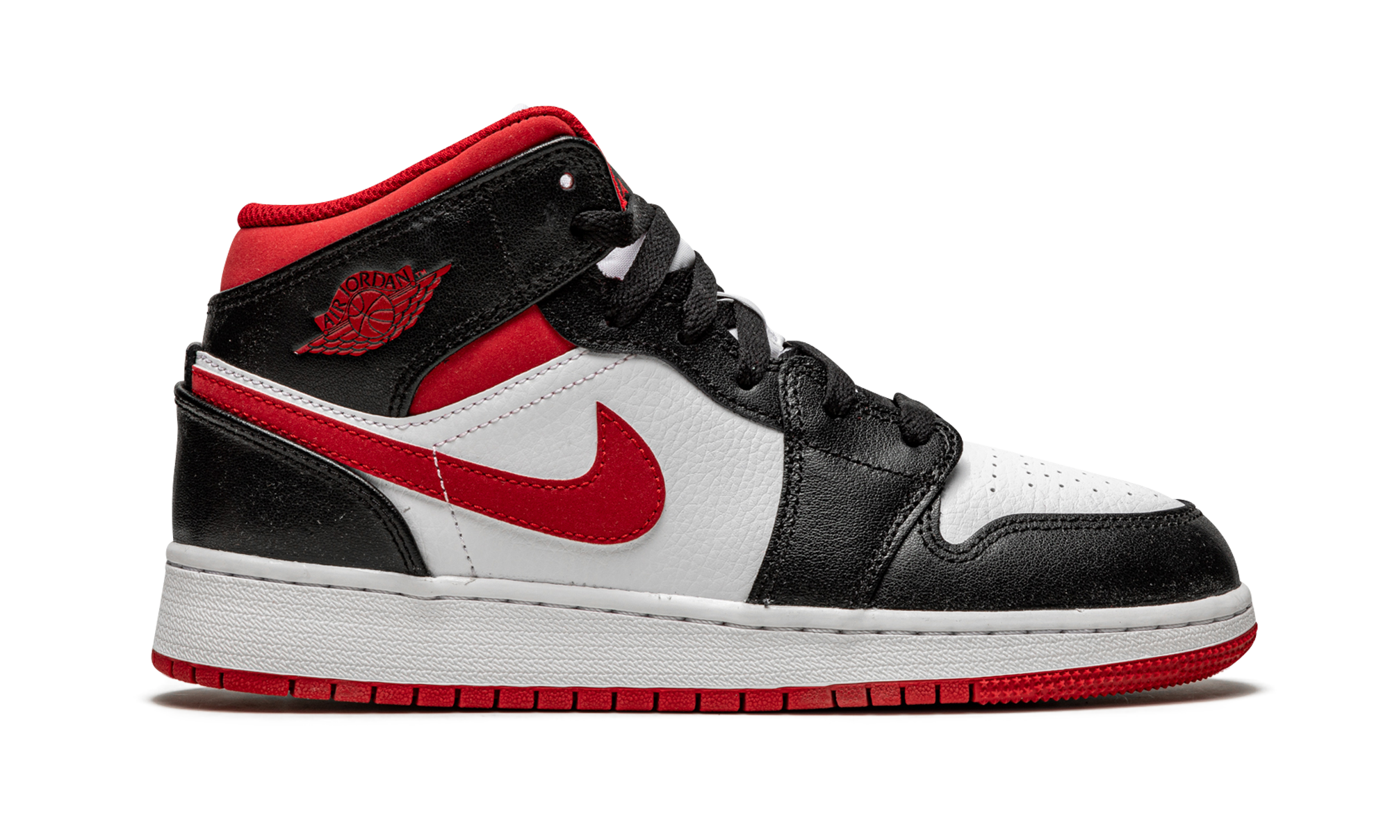 Air Jordan 1 Mid Gym Red Black White (GS) 7