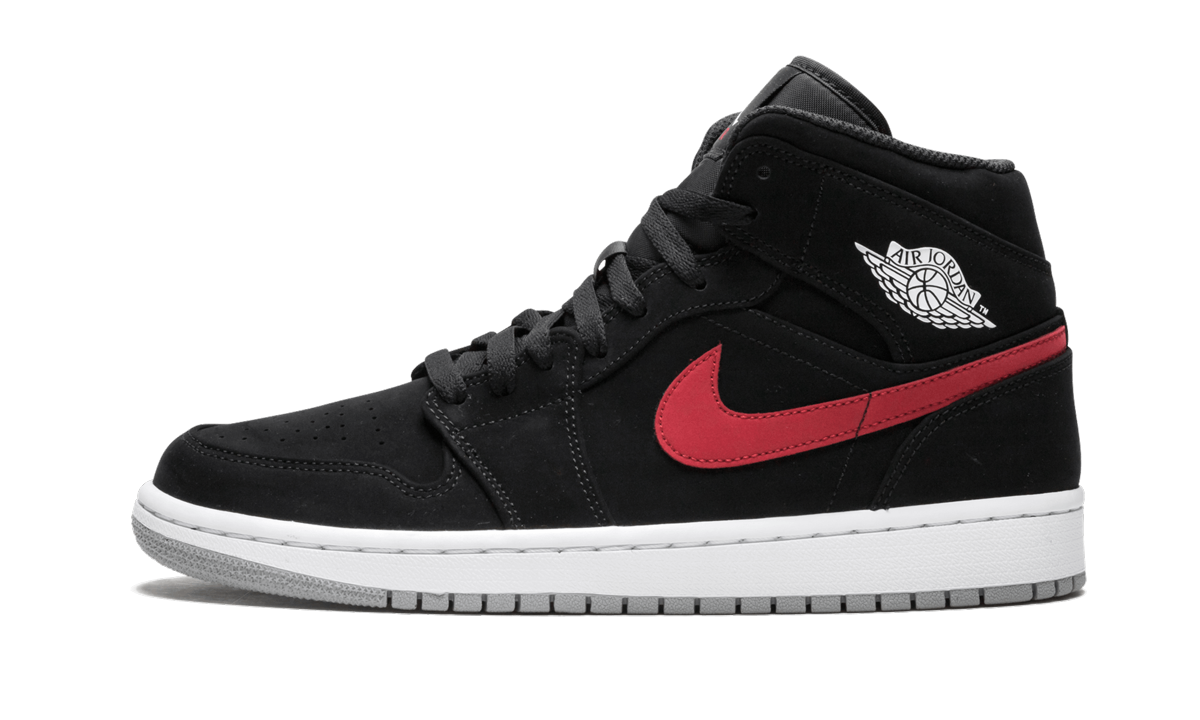 Air Jordan 1 Mid Multi-Color Swoosh Black 2